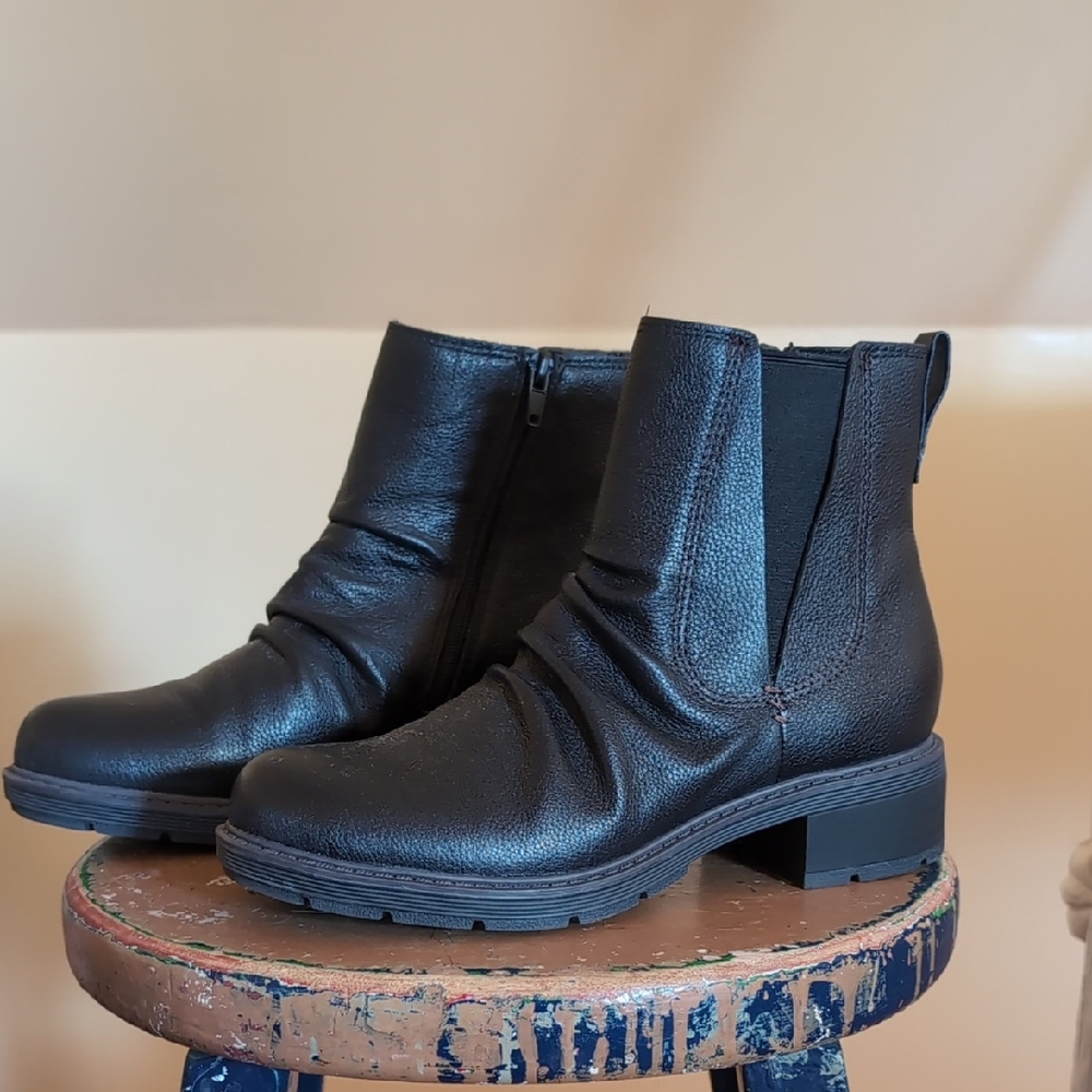 Clarks Black Ankle Booties